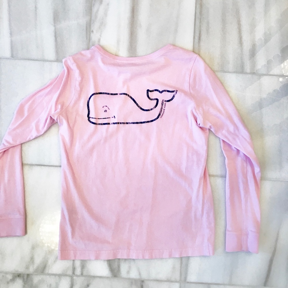 Light pink vineyard vines long sleeve tee